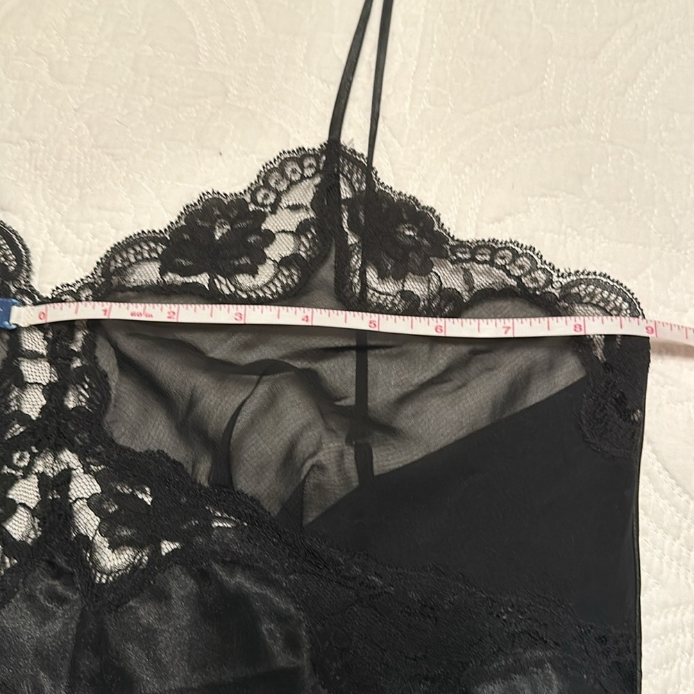 NWOT Victoria’s Secret Vintage Silk Slip Dress in Black Size M - Picture 12 of 16